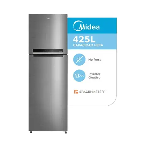 Heladera Midea No Frost Inverter Space Master 425L inox MDRT573FGF46AD
