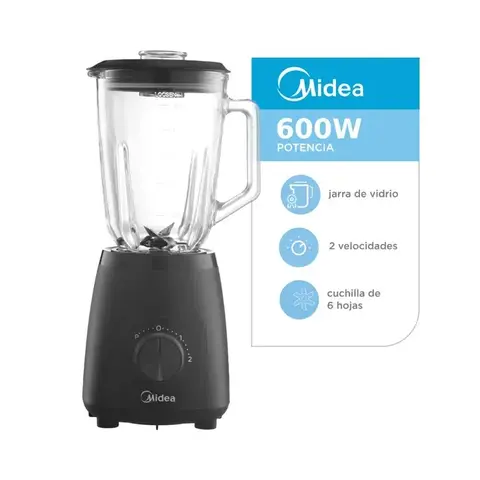 Licuadora Midea 600W TB-MB06BAR1 1.5Litros