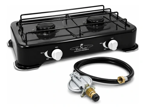 Anafe De Cocina Gas Garrafa + Regulador Manguera 1 Metro