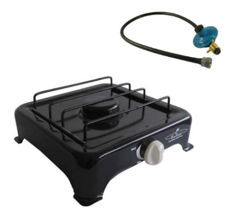 Anafe Cocina Enlozado 1 Hornalla Gas Envasado + Regulador