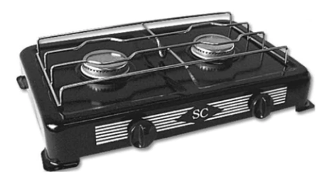Anafe De Cocina Enlozado De 2 Hornallas Ferreteria Express