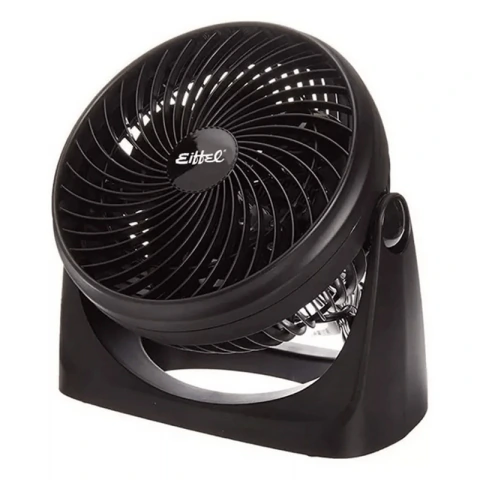 Ventilador Turbo Reclinable Eiffel E-512 12" 70W Negro - Ultra Silencioso