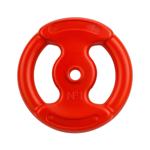 Disco Plástico con Manija Relleno Rojo 1 Kg