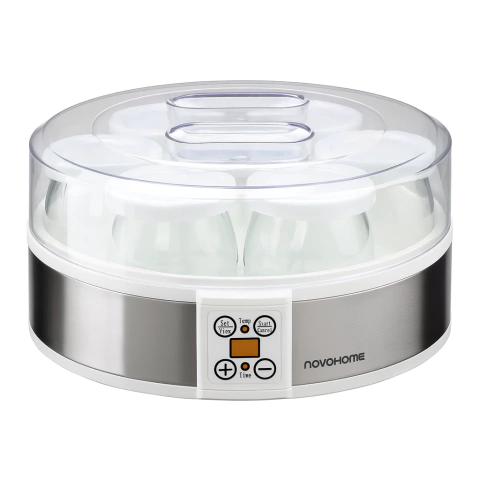 Yogurtera Eléctrica Novohome 1.2 Litros 7 Frascos De 180ml