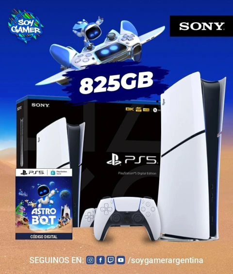 Consola PS5 Digital 825GB Bundle GT7 + AstroBot