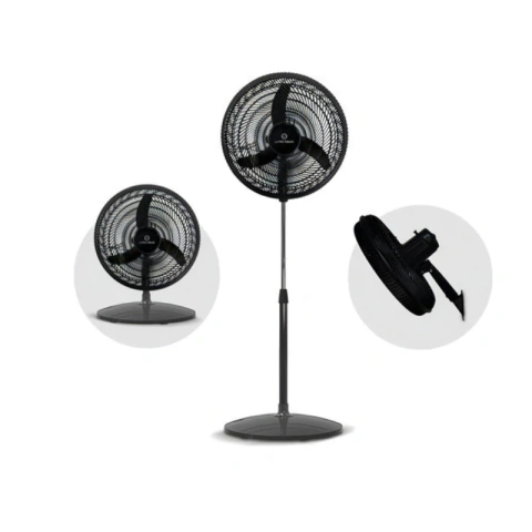 Ventilador Whitenblack Wbvp18k 3 En 1 18 75w Aspas Plastico 45 Cm Negro Negro Plástico 3