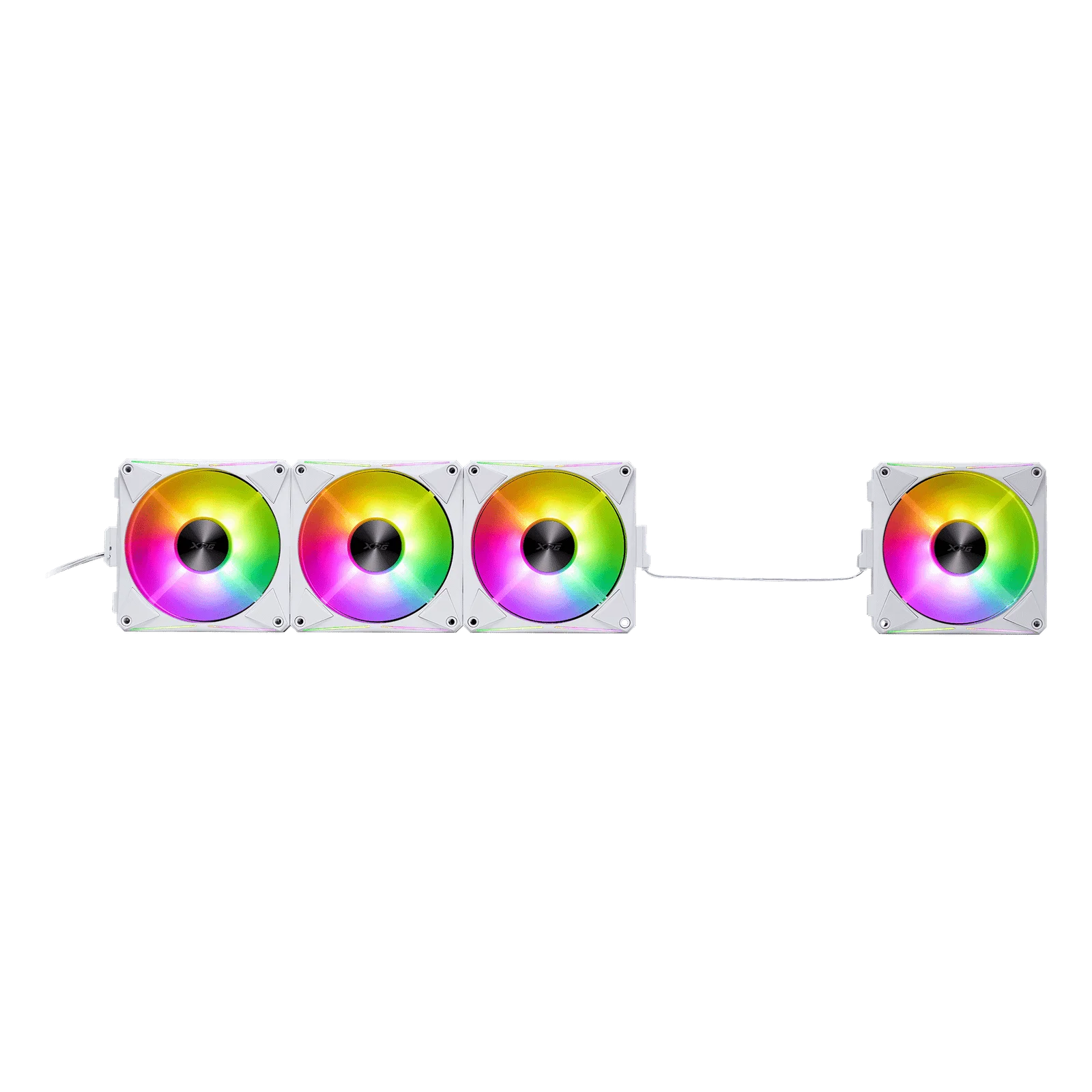 Ventilador de Gabinete Adata XPG Hurricane MAG 120 ARGB White (Pack X4)