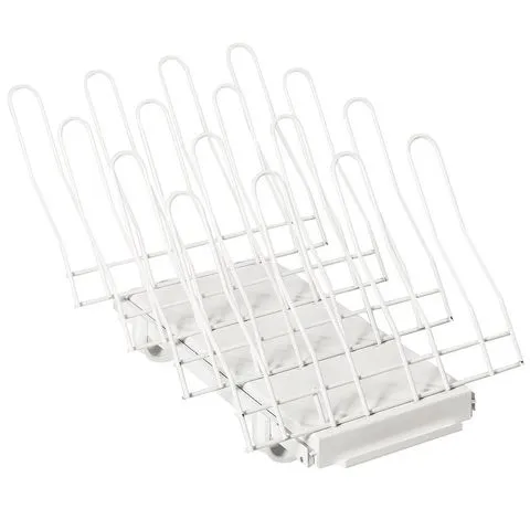 Zapatero Extraíble 8 Pares 39x34x47 Cm Metal Blanco Eurotecno