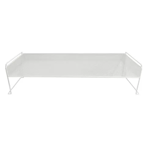 Zapatero Apilable Malla Blanco Hacks & Racks