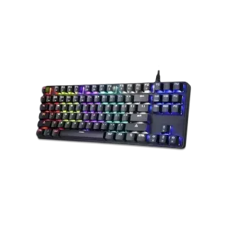 Teclado Mecanico Gamer Sentey GS-510 Retroiluminacion LED Rainbow Switches Outemu Red Anti-Ghosting 87 teclas