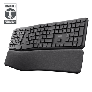 Teclado Ergonomico inalambrico Trust Keyra