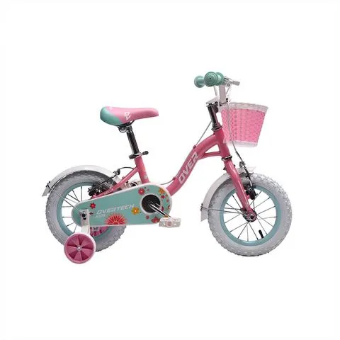 Bicicleta Overtech Bella Kids R12, Color Rosa