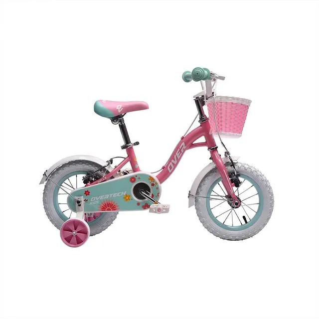 Bicicleta Overtech Bella Kids R12, Color Rosa