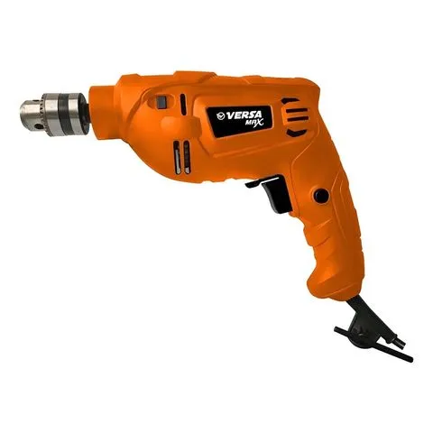 Taladro Electrico Versa Max 400w 10mm C/ Reversa Color Naranja