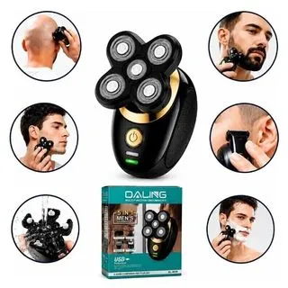 Afeitadora Cabeza Barba Pelo Recargable 5 En 1 Multi Potente