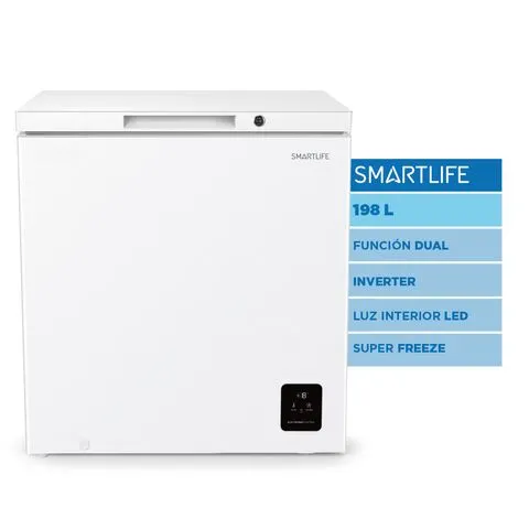 Freezer Horizontal Smartlife SL-CFR200WDINV 198L Inverter