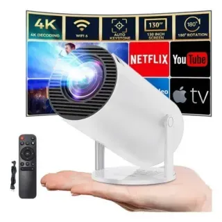 Proyector inteligente Led Smart Con Android - Cine en casa -Bluetooth Wifi Hd 4k Usb Portatil - Todas las mejores aplicaciones ! (Duplicado)
