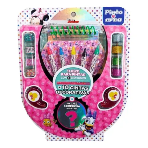 Libro Para Colorear Pinta Y Crea Minnie Disney Junior