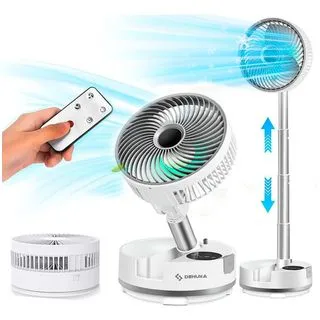 Ventilador Plegable Portátil Usb Recargable Multiples Posiciones Y Larga Duración Dehuka