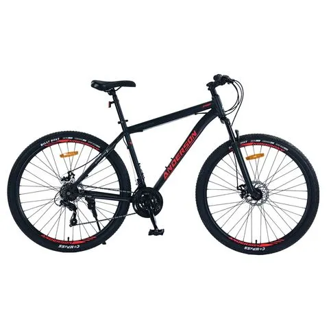 Bicicleta Mtb Anderson S400 R29, 21V Freno a Disco, Suspensión, Negro/Rojo M