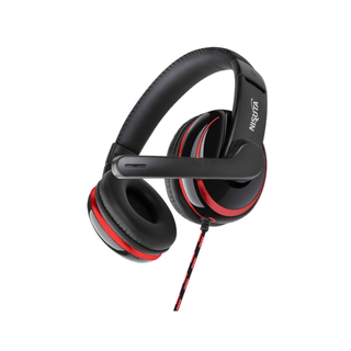 Auricular Gamer Nisuta NSAU60S PS4 con Micrófono Rojo