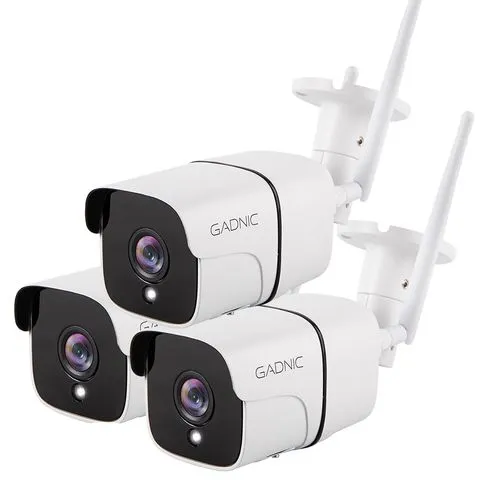 Kit Camaras de Seguridad Gadnic IP Wifi Exterior x3
