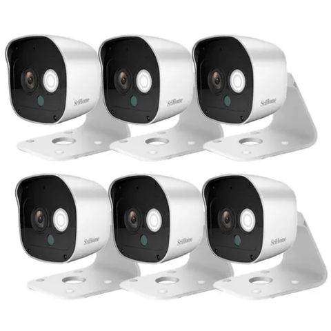 Kit x6 Cámara de Seguridad IP SriHome 3MP Vision Nocturna