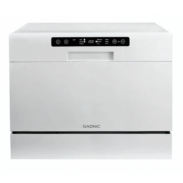 Lavavajillas De Mesada Gadnic Pro 6 Espacios 6 Programas De Lavado Secado Con Aire Caliente