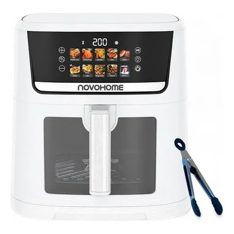 Freidora De Aire Novohome Digital A Color Ventana 10l 1500w - Blanco
