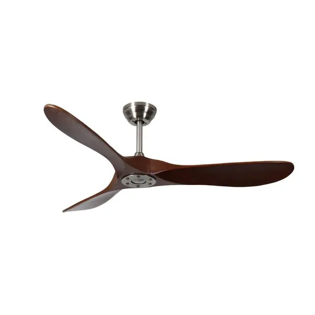 VENTILADOR TECHO ELANVENT - CHICAGO ACERO + ASPAS LAPACHO