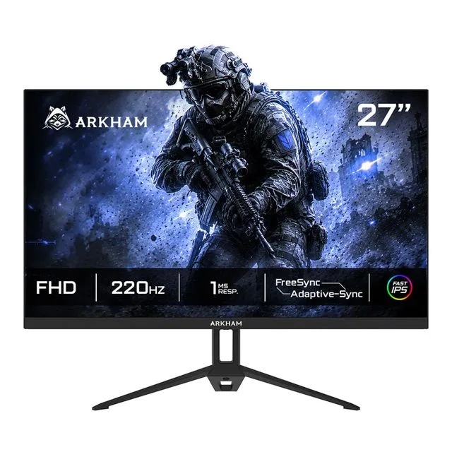 Monitor Arkham 27 Gamer 220Hz IPS FHD 1Ms HDMI Negro