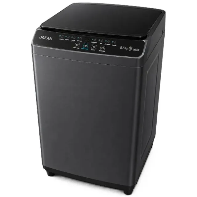 Lavarropas Drean 5.5 Kg, carga superior, Gris, Automático, Mod.LPDRU0670ILG