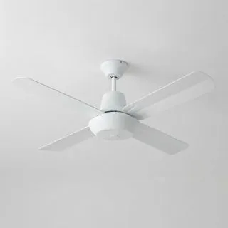 Ventilador Techo Crivel 90w/4 Aspas Metal/5 Vel Blanco
