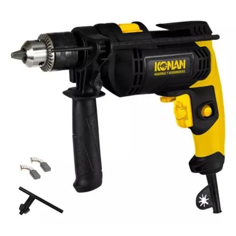 Taladro Con Percutor Konan 750w 13mm V. Variable Reversa