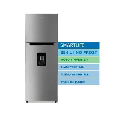 Heladera Smartlife SL-RNF370SDINV 354L No Frost Inverter con Dispenser Inox
