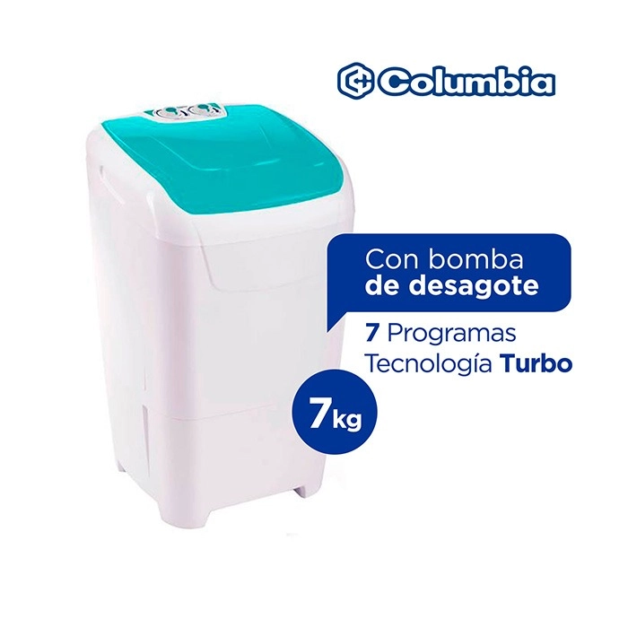 Lavarropas Semi Automático Columbia LSC7001 7Kg