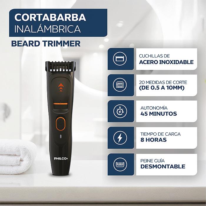 Corta Barba-Trimmer Philco CB9805 20 Medidas de Corte