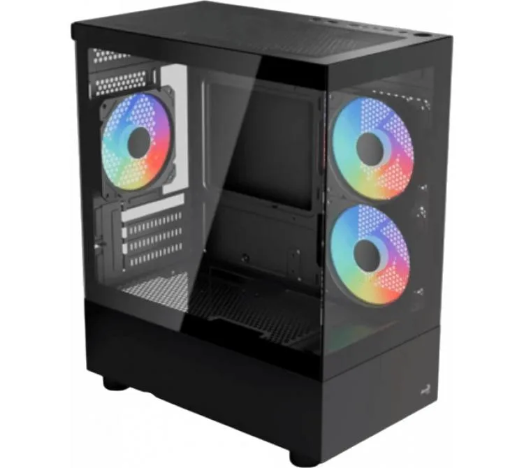 Gabinete Aerocool Viewport White 3x120mm ARGB Fan Vidrio Templado