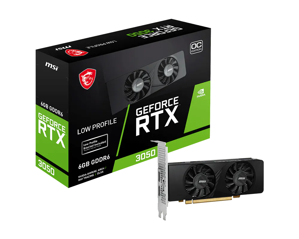 Placa De Video Msi Nvidia Geforce Rtx™ 3050 Ventus 2x 6gb Oc Lp
