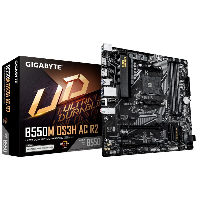 Motherboard Gigabyte B550M DS3H AC R2 AM4 DDR4