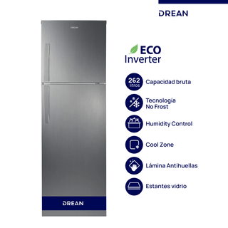 Heladera Drean No Frost Eco Inverter 262L RZN262FXARX0 Inox
