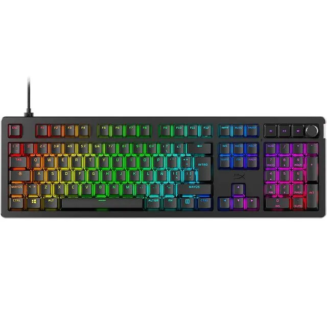 Teclado Mecanico HyperX Alloy Rise RGB NGENUITY Switch Linear RED ESP USB