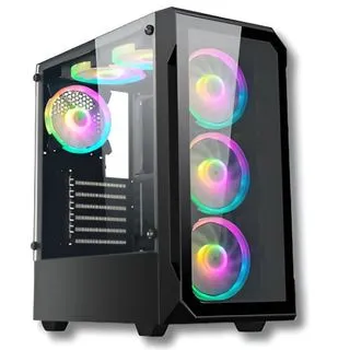 Gabinete Solarmax CM-8026 6 FAN ARGB