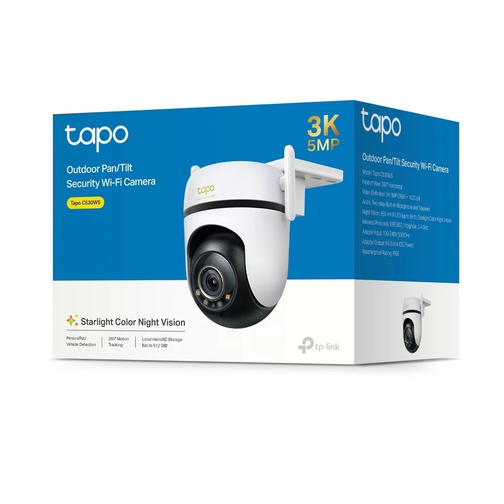 Camara Outdoor Tp-Link Tapo PTZ C530WS 4Mp 3K