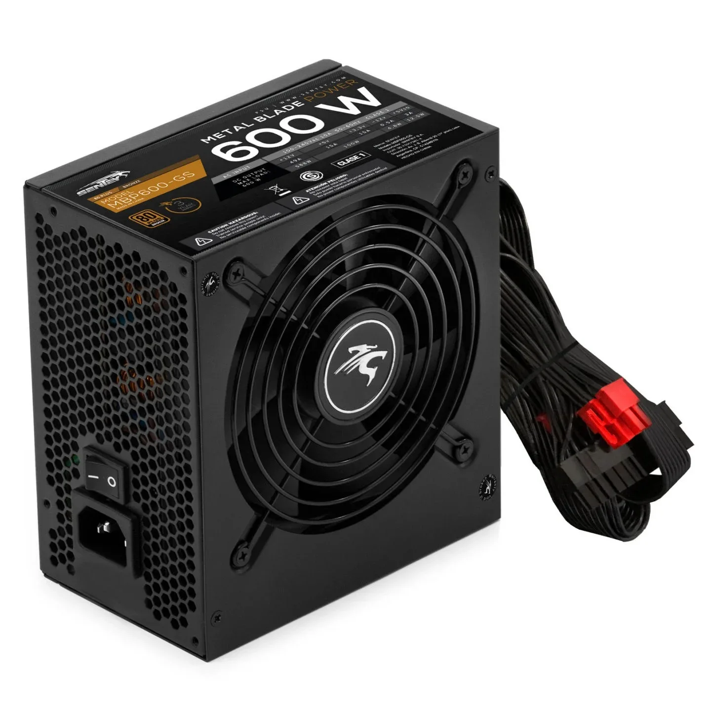 Fuente Sentey MBP 600W GS 80Plus Bronze