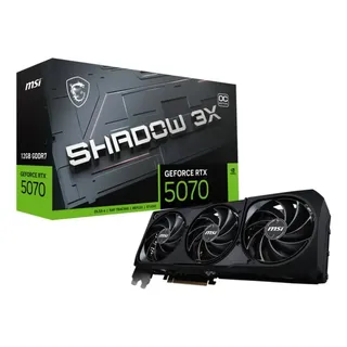 Placa De Video MSI GeForce RTX 5070 12GB GDDR7 Shadow 3X OC
