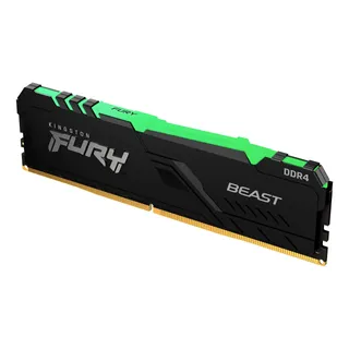 Memoria Ram Kingston Fury Beast 16gb Ddr4 Rgb Negra
