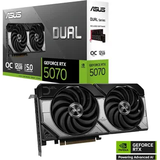 Placa De Video ASUS Dual GeForce RTX 5070 12GB GDDR7 OC Edition