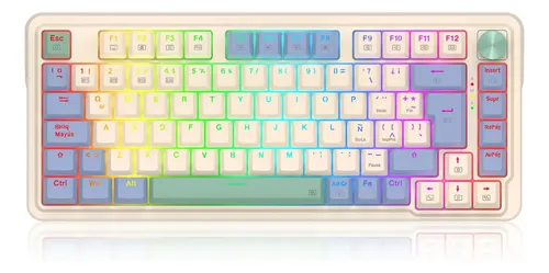 Teclado Mecanico Inalámbrico 75% Redragon Ucal Pro K673 RGB Switch Red Triple Conexión Black - Sp