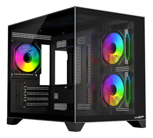 Gabinete Sentey A20 Black 3x120mm Pwm ARGB Fan Vidrio Templado